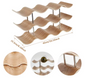 Houten Wijnrek 2/3-Laags – Golvend Design & Compacte Flessenopslag