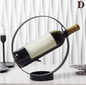 Vintage Metalen Wijnrek – Fles- en Glashouder, Creatief en Decoratief