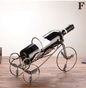 Vintage Metalen Wijnrek – Fles- en Glashouder, Creatief en Decoratief