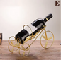 Vintage Metalen Wijnrek – Fles- en Glashouder, Creatief en Decoratief