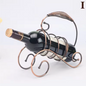 Vintage Metalen Wijnrek – Fles- en Glashouder, Creatief en Decoratief