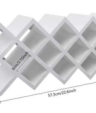 Moderne Houten Wijnrek – Wandrek & Vrijstaand, 10 Flessen