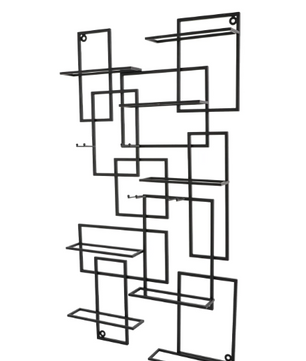 Wandrek Wijnrek 10 Flessen – Geometrisch Modern Ontwerp