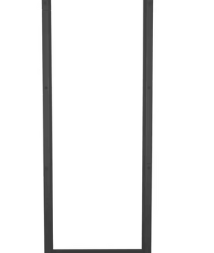 Stalen Houtopslagrek – Mat Zwart Haardhoutrek 50×28×132 cm, Binnen & Buiten