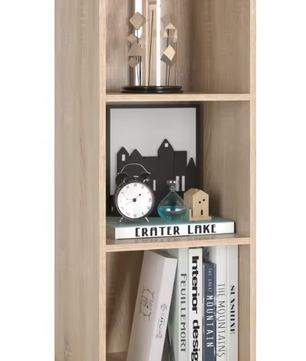 Witte Boekenkast – 3 Vakken, Compact Opbergrek van Hout