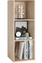 Witte Boekenkast – 3 Vakken, Compact Opbergrek van Hout