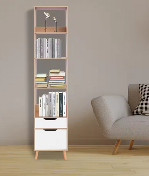 Hoge Boekenkast met Lade – Vrijstaand & Modern Opbergrek