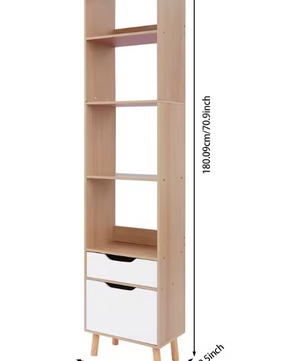 Hoge Boekenkast met Lade – Vrijstaand & Modern Opbergrek