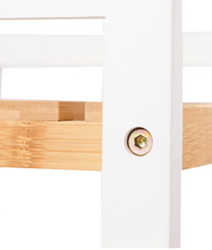 Bamboe Opbergrek met 5 Planken – Verstelbaar & Multifunctioneel