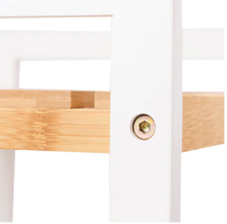 Bamboe Opbergrek met 5 Planken – Verstelbaar & Multifunctioneel