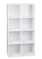 Witte Boekenkast met 8 Opbergvakken – Multifunctionele Opbergrek