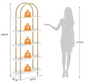 Boekenkast met 5 Niveaus – 180 cm Hoog Metalen Opbergrek & Displaykast