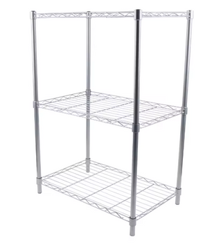 Metalen Opbergrek met 3 Lagen – Vrijstaand Rek 56×35×80 cm, 30 kg Draagkracht