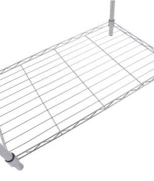 Metalen Opbergrek met 3 Lagen – Vrijstaand Rek 56×35×80 cm, 30 kg Draagkracht