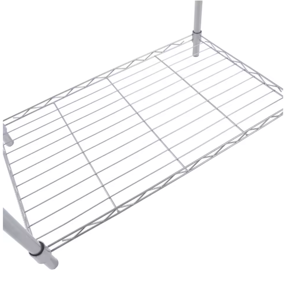 Metalen Opbergrek met 3 Lagen – Vrijstaand Rek 56×35×80 cm, 30 kg Draagkracht