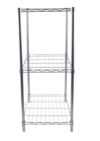 Metalen Opbergrek met 3 Lagen – Vrijstaand Rek 56×35×80 cm, 30 kg Draagkracht
