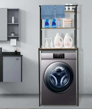 Wasmachine Opbergrek – 3-Lagen Vrijstaand Rek voor Badkamer & Wasruimte
