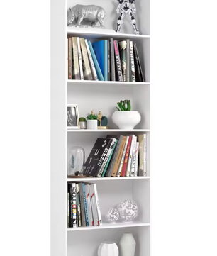 Boekenkast met 6 Lagen – Houten Opbergrek & Displayrek 180 cm