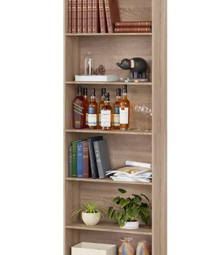 Boekenkast met 6 Lagen – Houten Opbergrek & Displayrek 180 cm