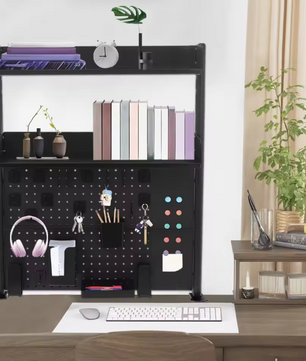 Bureau Boekenrek met Klem – 2-Laags Desktop Organizer & Opbergrek