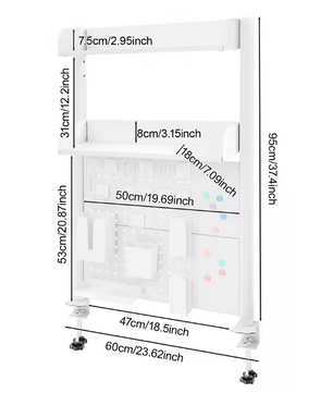Bureau Boekenrek met Klem – 2-Laags Desktop Organizer & Opbergrek