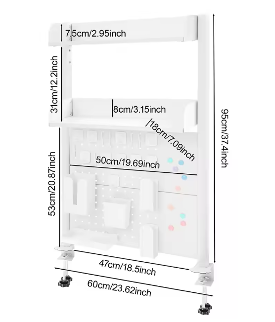Bureau Boekenrek met Klem – 2-Laags Desktop Organizer & Opbergrek