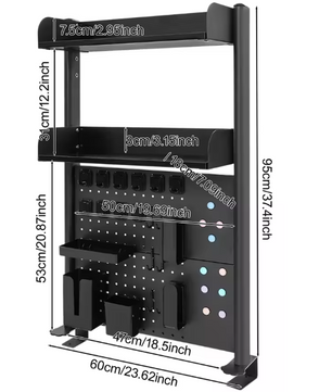 Bureau Boekenrek met Klem – 2-Laags Desktop Organizer & Opbergrek