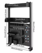 Bureau Boekenrek met Klem – 2-Laags Desktop Organizer & Opbergrek