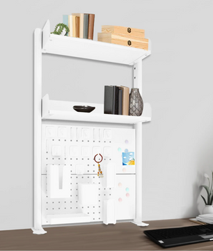 Bureau Boekenrek met Klem – 2-Laags Desktop Organizer & Opbergrek