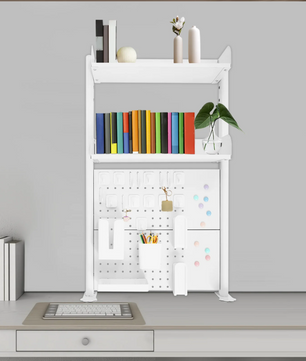Bureau Boekenrek met Klem – 2-Laags Desktop Organizer & Opbergrek