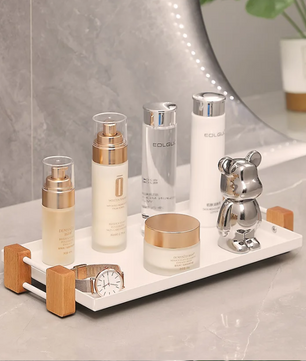 Badkamer- en Aanrecht Organizer – Cosmetica Houder & Opbergrek voor Keuken en Koffiehoek