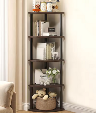 Hoekrek met 5/6 Lagen – Multifunctioneel Plantenrek & Boekenkast