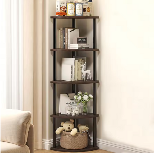 Hoekrek met 5/6 Lagen – Multifunctioneel Plantenrek & Boekenkast