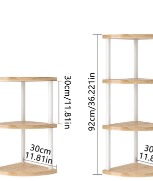 Hoekrek met 5/6 Lagen – Multifunctioneel Plantenrek & Boekenkast