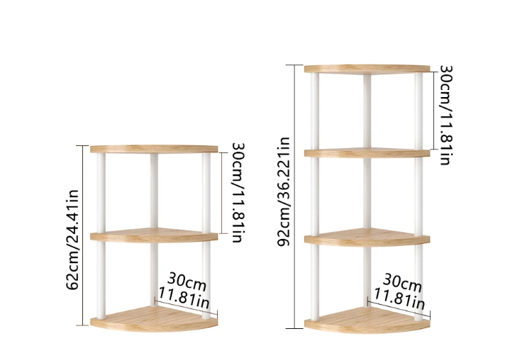 Hoekrek met 5/6 Lagen – Multifunctioneel Plantenrek & Boekenkast