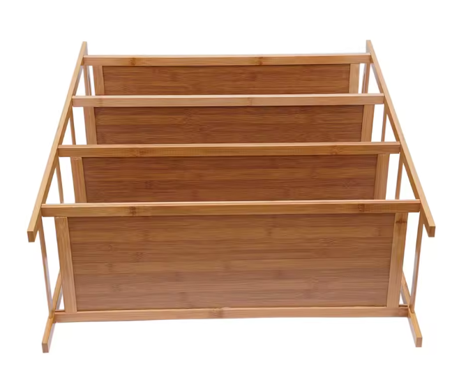 Bamboe Schoenenrek met 4 Lagen – Houten Organizer voor Hal & Slaapkamer