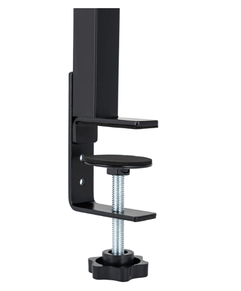 Bureau Plank Organizer met Klem – 2-Laags Opzetrek Zwart