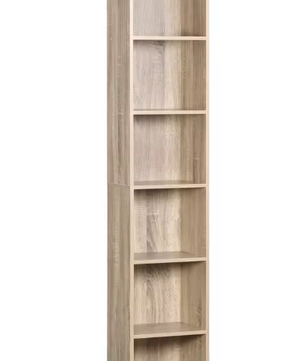 Moderne Boekenkast met 6 Vakken – MDF Opbergrek 158 cm Hoog