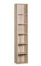 Moderne Boekenkast met 6 Vakken – MDF Opbergrek 158 cm Hoog