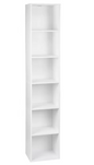 Moderne Boekenkast met 6 Vakken – MDF Opbergrek 158 cm Hoog
