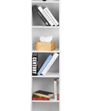 Moderne Boekenkast met 6 Vakken – MDF Opbergrek 158 cm Hoog