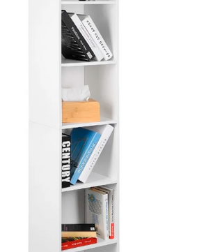 Moderne Boekenkast met 6 Vakken – MDF Opbergrek 158 cm Hoog