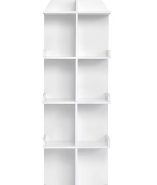 Witte Boekenkast met 10 Planken – Staand Opbergrek 126 cm