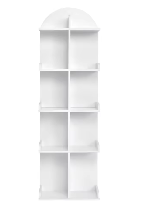 Witte Boekenkast met 10 Planken – Staand Opbergrek 126 cm