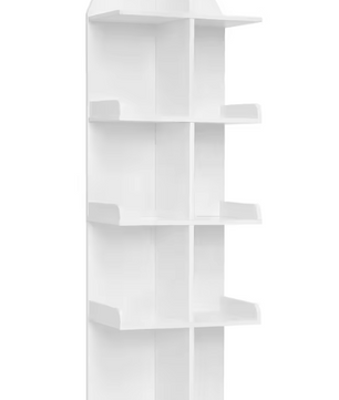 Witte Boekenkast met 10 Planken – Staand Opbergrek 126 cm