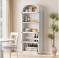 Boekenkast met Deuren – Houten Boogkast 182 cm Hoog, Landelijk & Modern