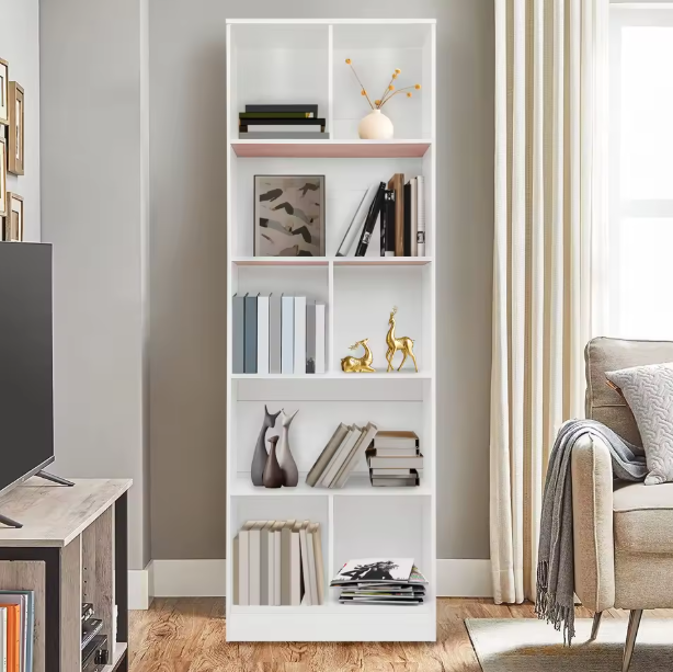 Staande Boekenkast met 5 Lagen – Moderne Opbergkast & Displayrek
