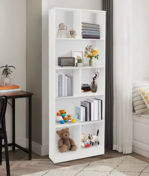 Staande Boekenkast met 5 Lagen – Moderne Opbergkast & Displayrek