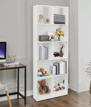 Staande Boekenkast met 5 Lagen – Moderne Opbergkast & Displayrek