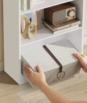Boekenkast met 3 Niveaus – Scandinavisch Wandrek, Wit & Ruimtebesparend
